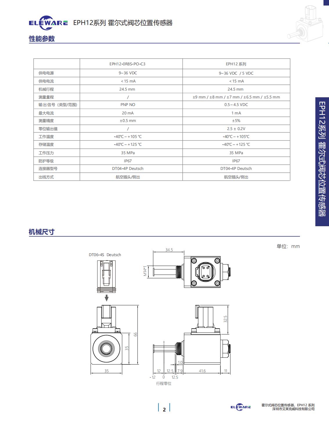 轉(zhuǎn)速傳感器 閥芯位置傳感器 閥芯位移傳感器